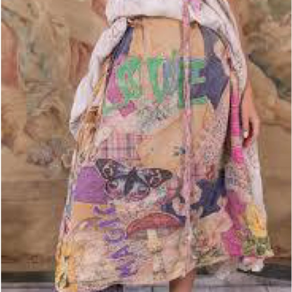 NWTS Magnolia Pearl European Patchwork Fairytale Skirt One Size Fits All